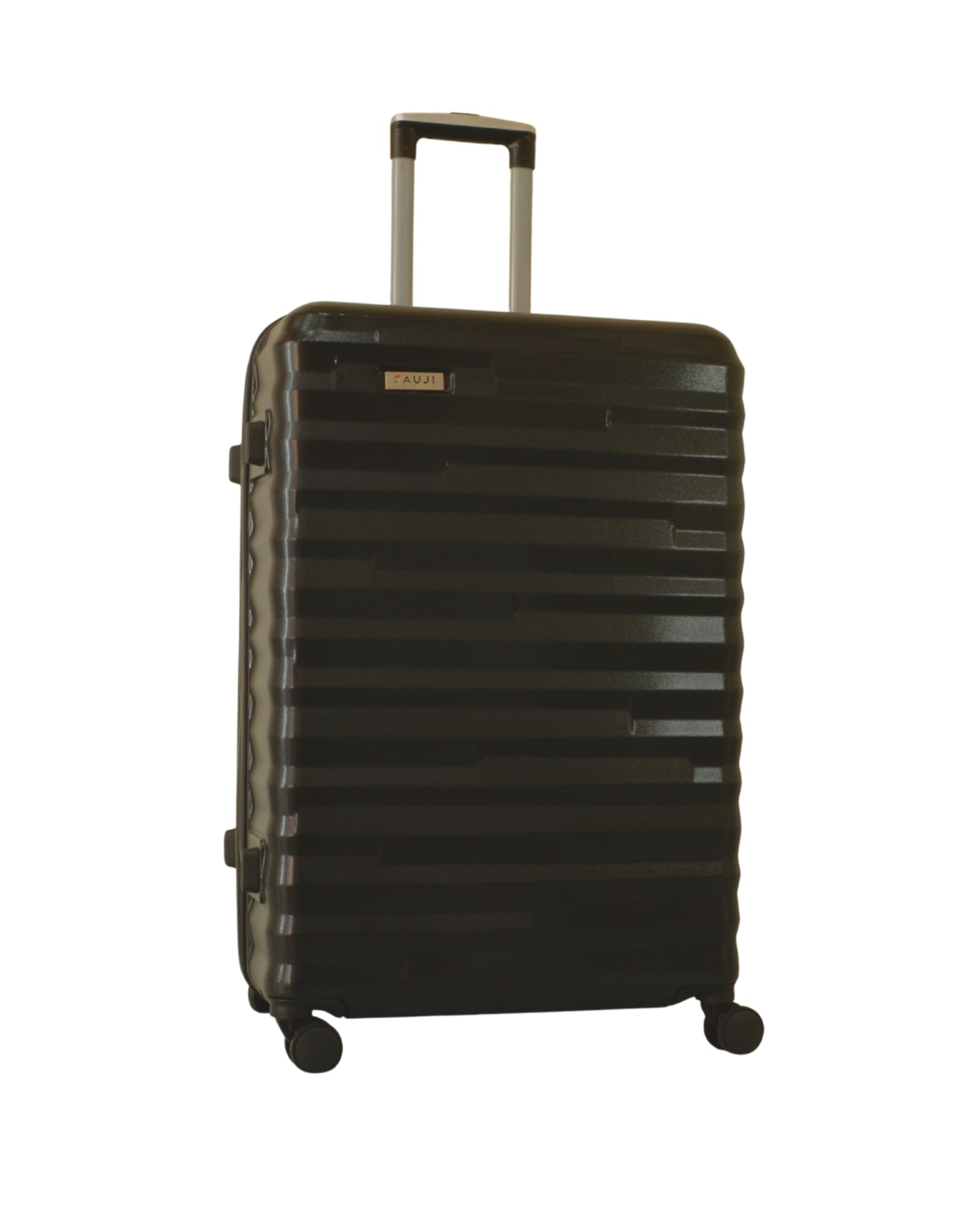 Fauji Ranger Series Shadow Black 28 Inch Trolley Bag with Tough Dual Wheels, Anti Theft Zip & Hard Body