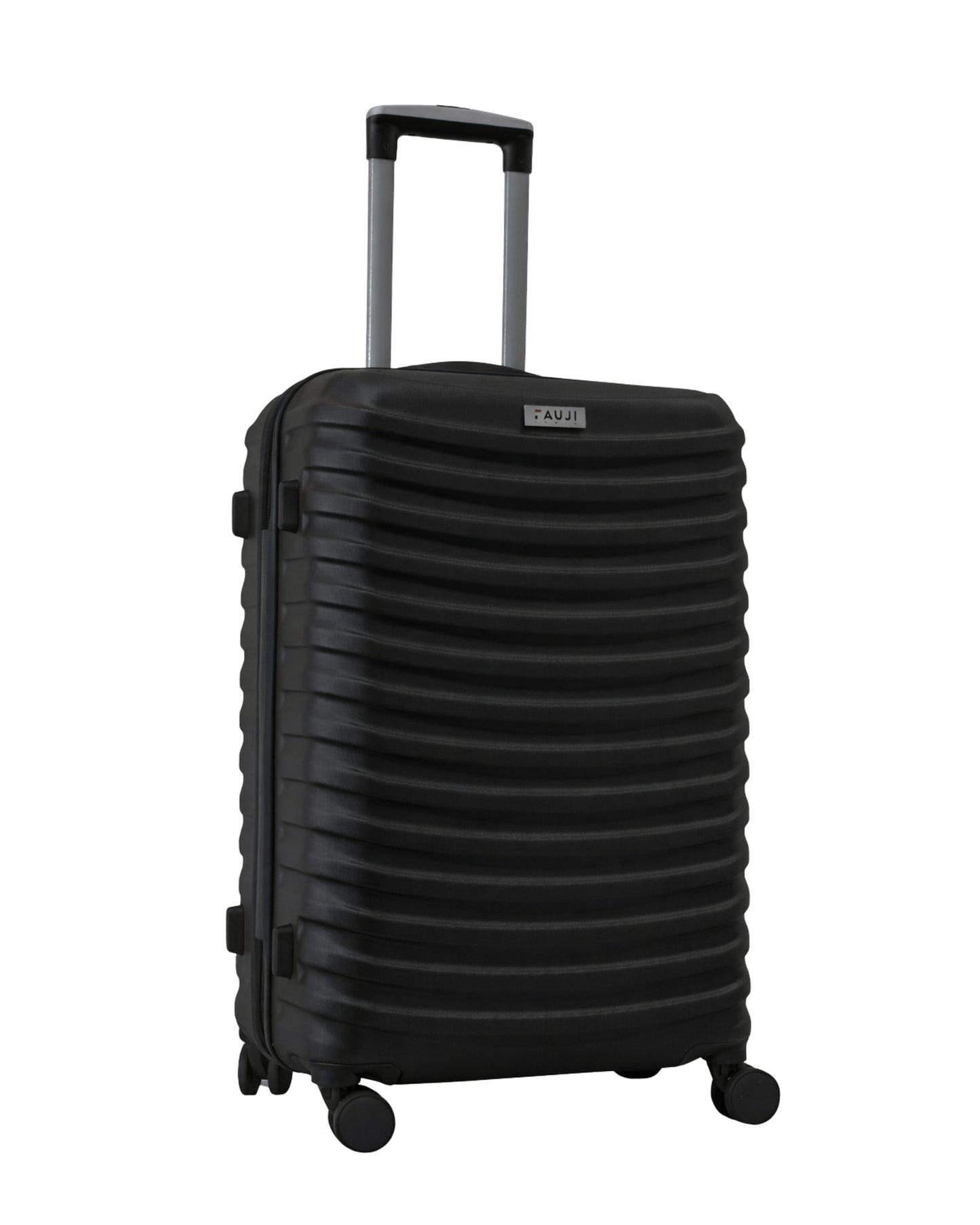 Fauji Marshal Series Jet Black 20 Inch Trolley Bag with Tough Dual Wheels, Anti Theft Zip & Hard Body
