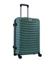 Fauji Marshal Series Emerald Green 24 Inch Trolley Bag with Tough Dual Wheels, Anti Theft Zip & Hard Body