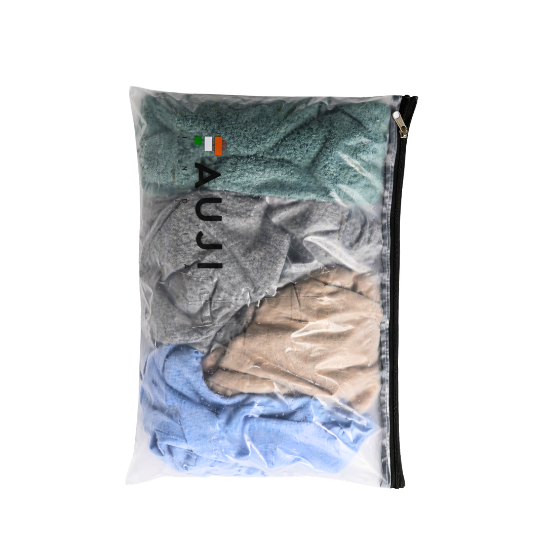 Packaged clothing with 'FAUJI' branding on a white background